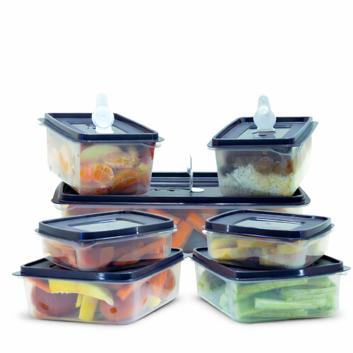 7pcs food containers with - containers, lids