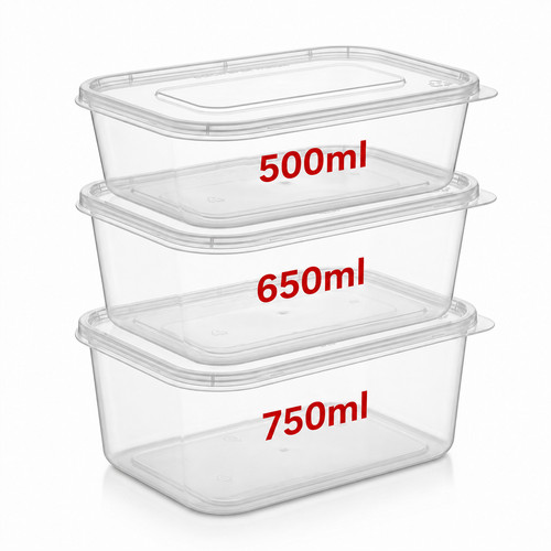 Plastic food containers with - plastic,