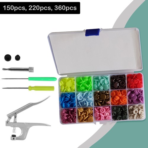 360pcs press studs snap - studs, popper