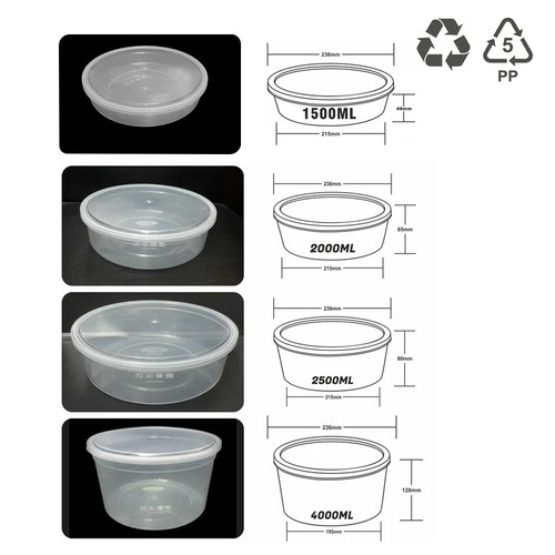Reusable round food container - reusable,