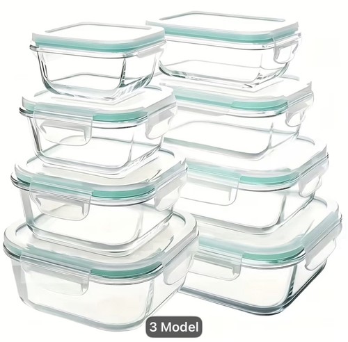 Glass storage box 16pcs - box],