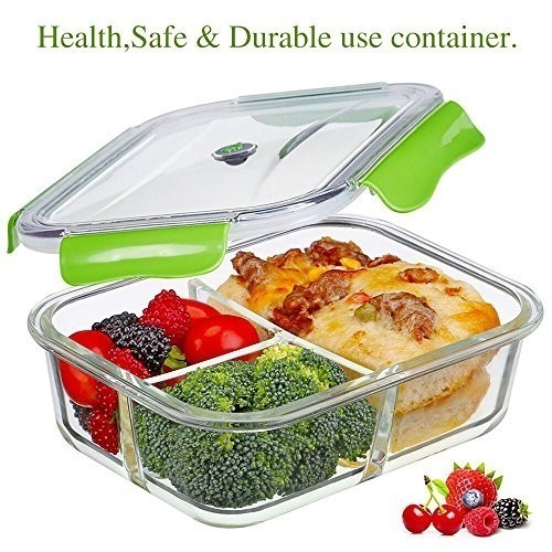 3-Compartment borosilicate