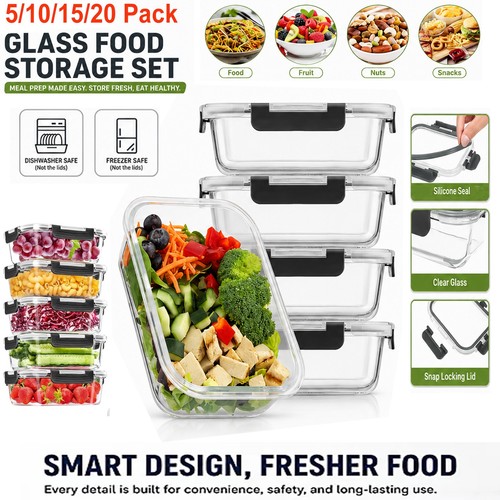 Glass food containers - glass,