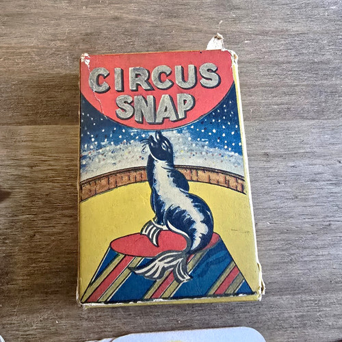 Circus snap vintage card game - vintage,