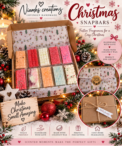Christmas wax melt gift box - christmas,