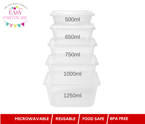 Plastic food containers with - plastic,