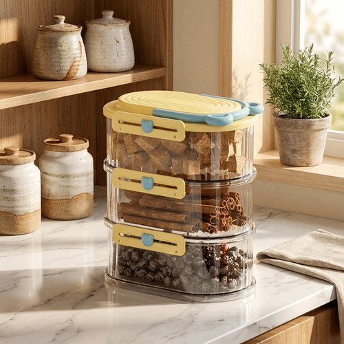 Stackable spice storage box - storage,
