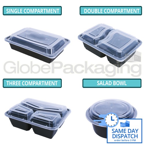 Black reusable meal prep - black,