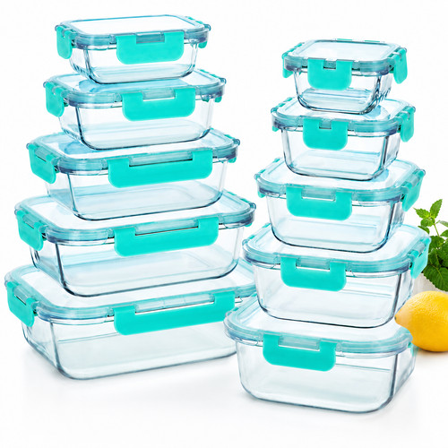 Glass food storage - food, containers